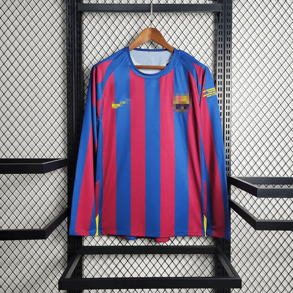 Barca 2005 L/S UCL Home Shirt