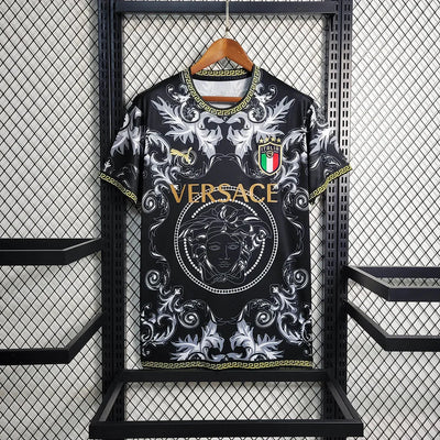 Italy × Versace 2024 Black Special Shirt